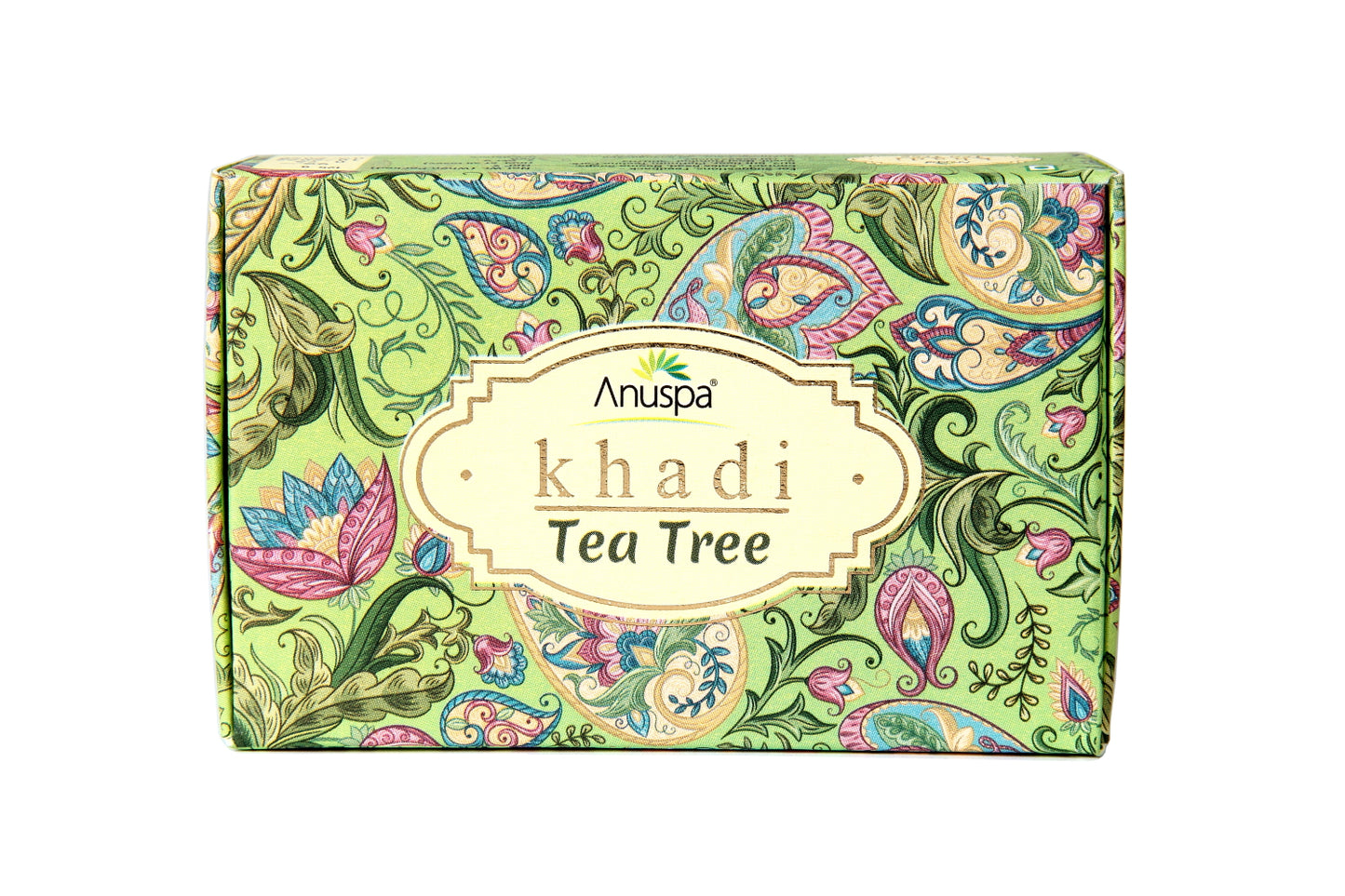 Anuspa Khadi Handcrafted Herbal Tea Tree Bathing Bar purifies the skin 125gms each (Pack of 6)