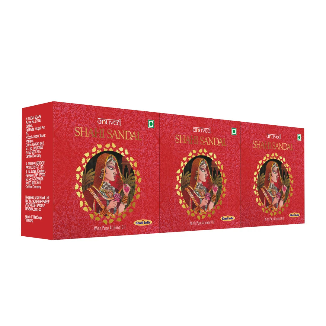 Anuved Shahi Sandal [Chandan] Soap - 125g