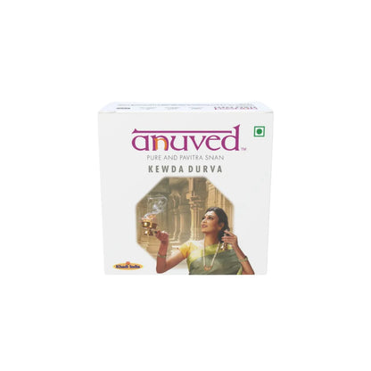 Anuved Fragrance Combo pack consists of Kewda [Fragrant Screw Pine], Ashtagandha (8 herbs), Pahadi Gulab [Rose] Soaps - 125g each (Pack of 3)