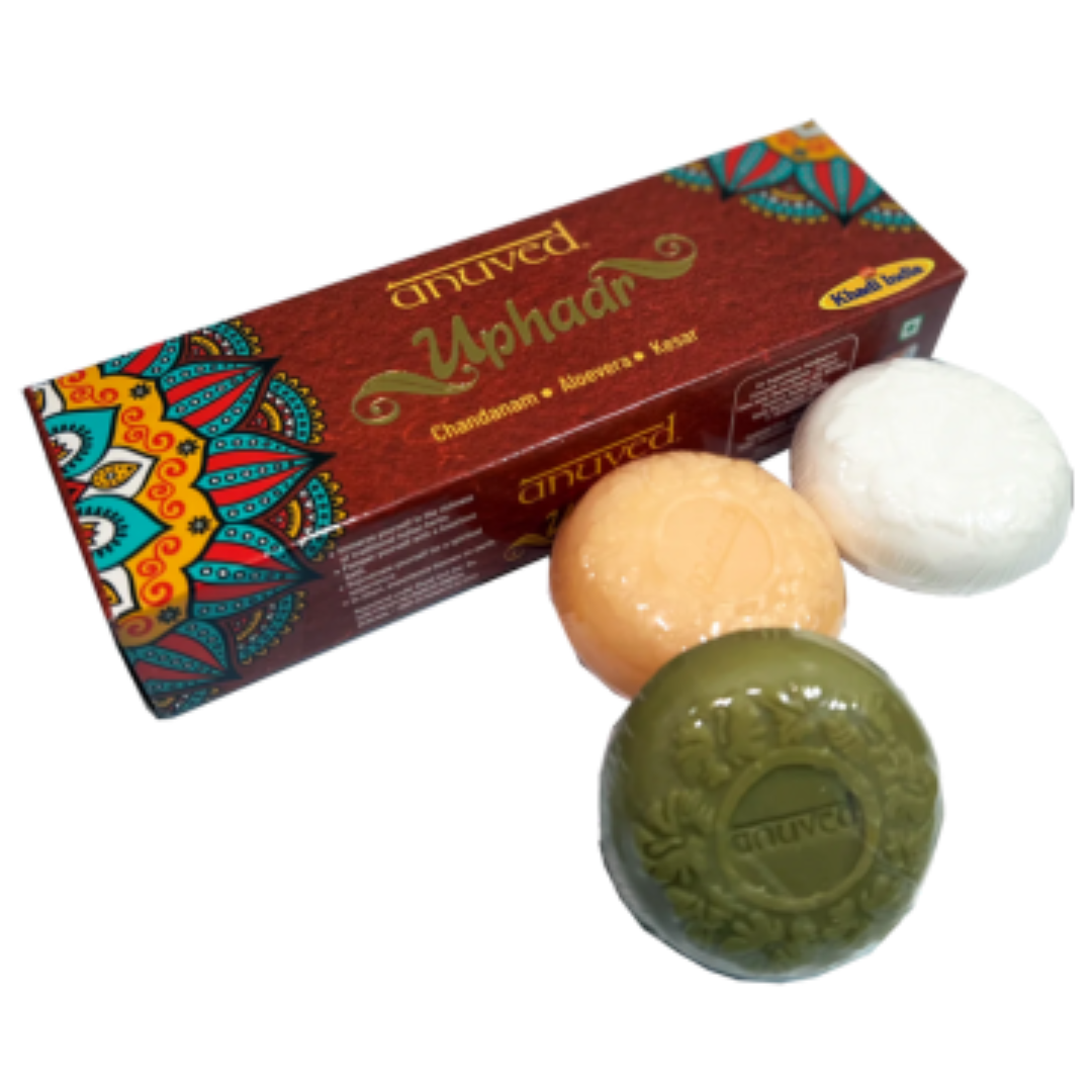 Kerala Ayurvedic Handmade sandal herbal bath soap (Chandanam Soap – 600 gm  : 100 gm x 6) | Nimton Sales and Distribution Pvt Ltd