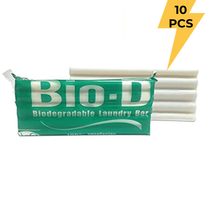 Bio-D green Laundry Bar is tough on dirt and soft on fabric as well as hands. Brightens your clothes as new, consumes less water & saves Marine Life 200gms each (Pack of 10)