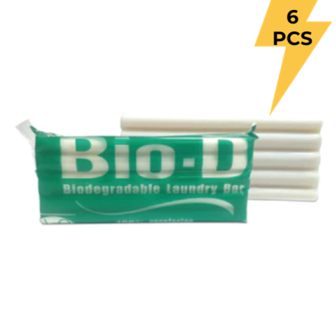 Bio-D green Laundry Bar is tough on dirt and soft on fabric as well as hands. Brightens your clothes as new, consumes less water & saves Marine Life 200gms each