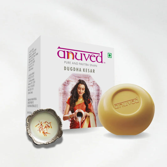 Anuved Dugdha Kesar [Saffron] Soap - 125g each