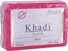 Load image into Gallery viewer, Anuspa Handcrafted Herbal Khadi Earth Rose Bar for Tranquillity Blend, Pack Of 1 (125g )
