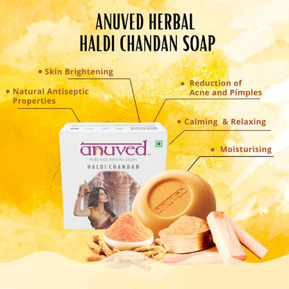 Anuved Haldi Chandan Soap - 125g