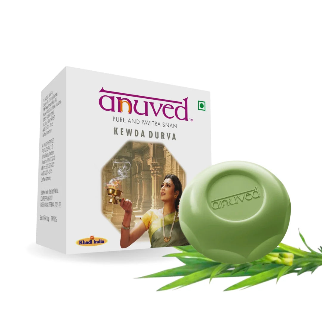 Anuved Kewda Durva [Fragrant Screw Pine] Soap - 125g