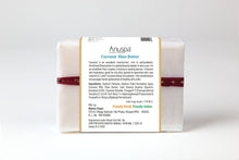 Load image into Gallery viewer, Anuspa Khadi Handcrafted Herbal Coconut Shea Butter Soaps for skin hydration 100gms

