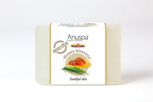 Load image into Gallery viewer, Anuspa Khadi Handcrafted Herbal Honey Aloe Vera Soaps for youthful skin 100gms (Pack of 1)
