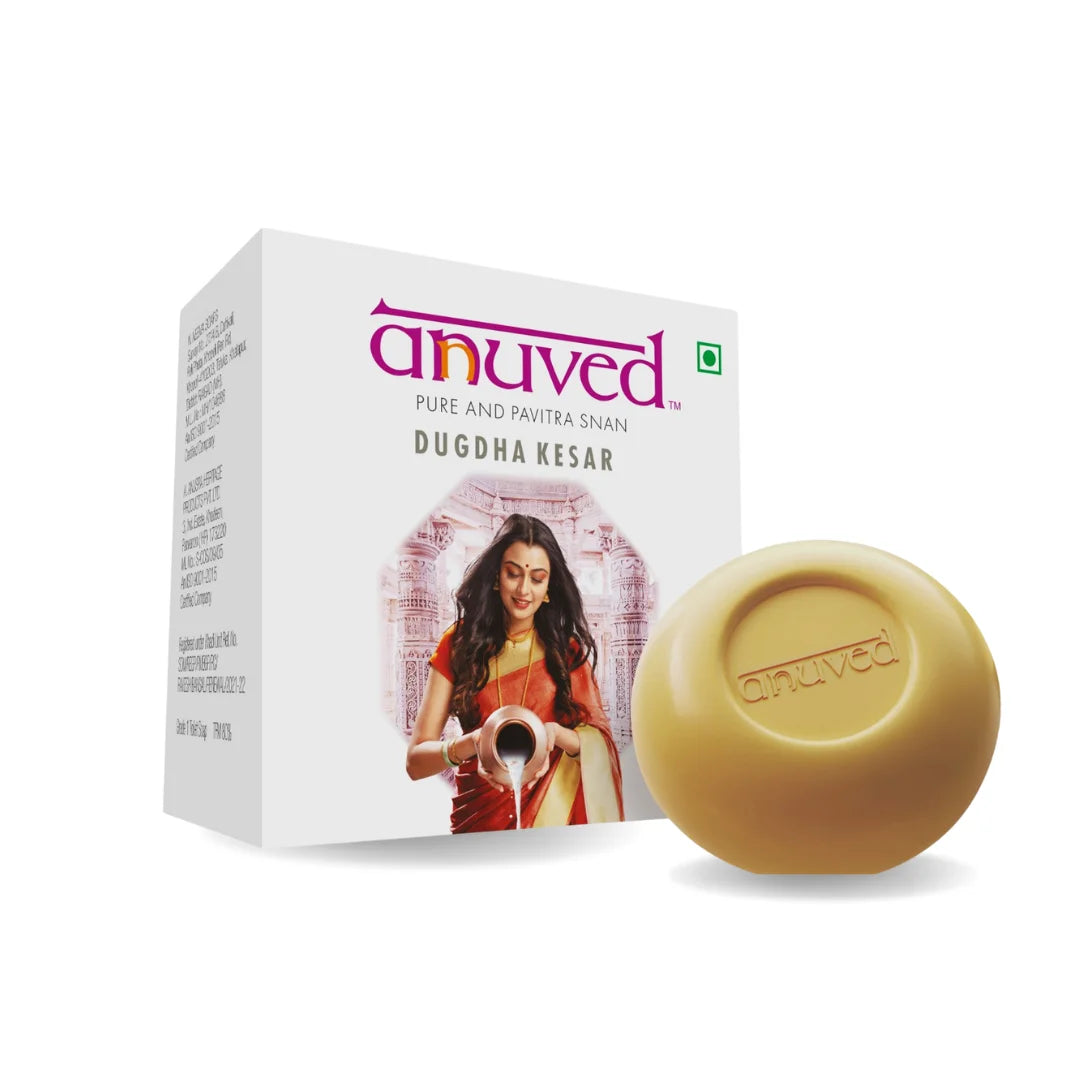 Anuved Dugdha Kesar [Saffron] Soap - 125g