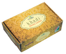 Load image into Gallery viewer, Anuspa Khadi Handcrafted Herbal Honey Lemon Soap soothes the skin 125gms each (Pack of 6)
