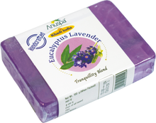 Load image into Gallery viewer, Anuspa Khadi Herbal Soaps Family Combo - Spicy Orange &amp; Cedar Wood, Neem Tulsi, Turmeric Sandalwood, Eucalyptus Lavender and Honey Aloe Vera 100gms each (Pack of 5)
