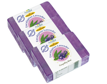 Load image into Gallery viewer, Anuspa Khadi Handcrafted Herbal Eucalyptus Lavender Soaps for tranquillity blend 100gms each (Pack of 3)
