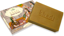 Load image into Gallery viewer, Anuspa Khadi Handcrafted Herbal Shahi Sandal Soap soothes the skin 125gms each (Pack of 6)
